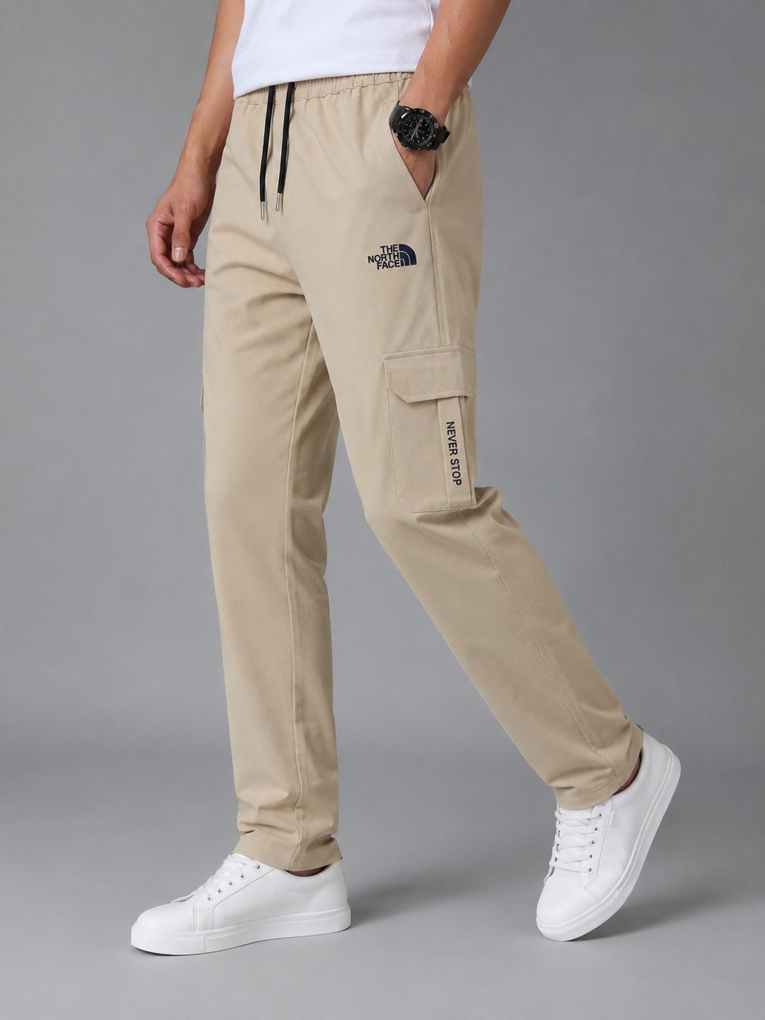 Classic Cargo Track Pant – Sand Beige