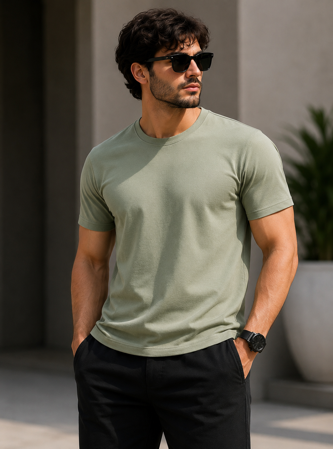 Premium Essential Crew Neck Tee